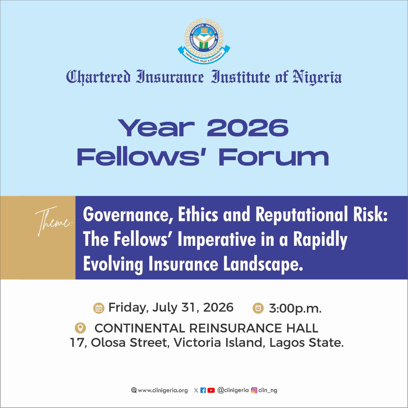 YEAR 2026 FELLOWS’ FORUM